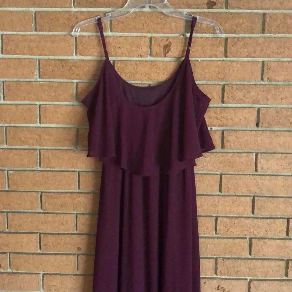 🍇SHOW ME YOUR MUMU🍇CAITLIN RUFFLE MAXI DRESS🍇 - Picture 9 of 9